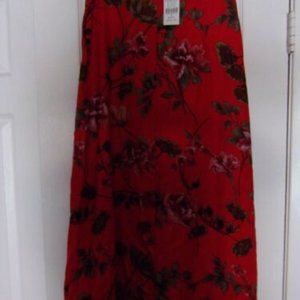 WOMEN'S  SIZE 6 ANKLE LENGTH FLORAL SKIRT